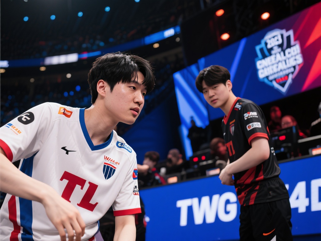 以2023年全球总决赛为例，某场比赛中T1对阵WB